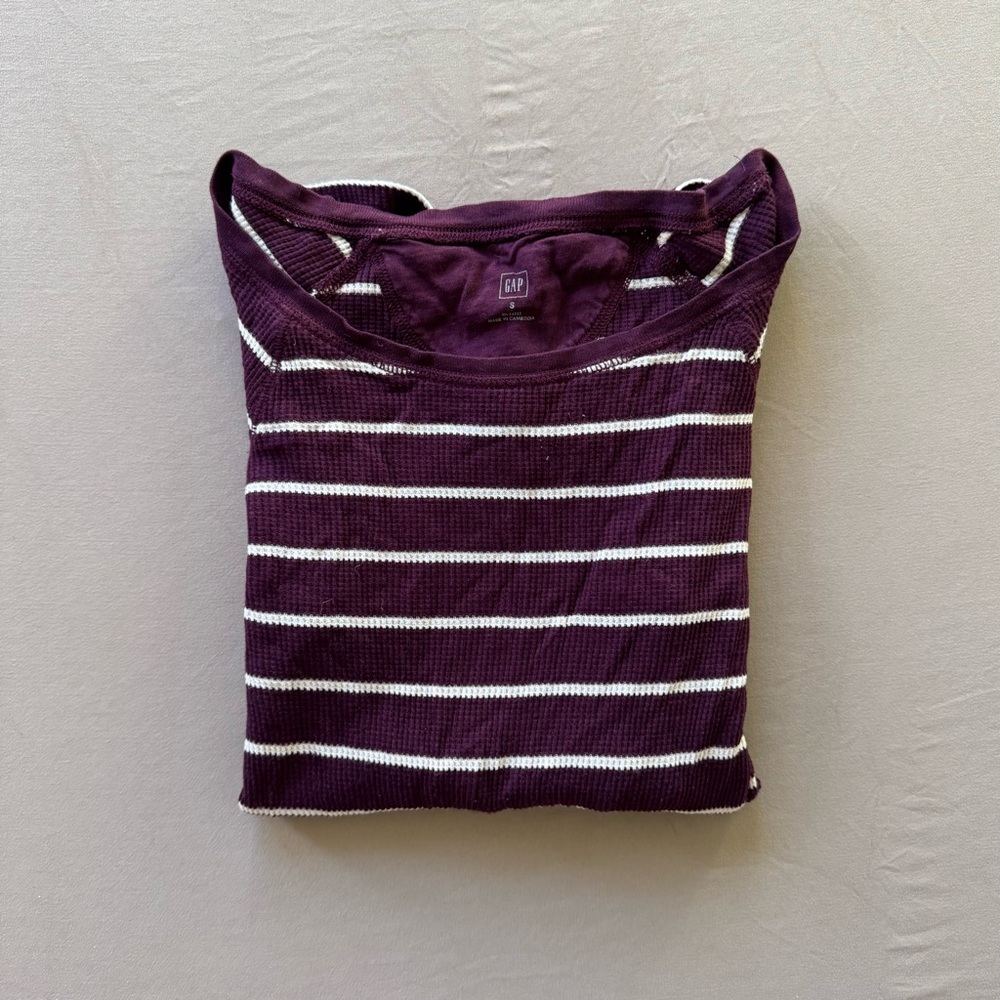Gap Thermal Striped Boat Neck Top